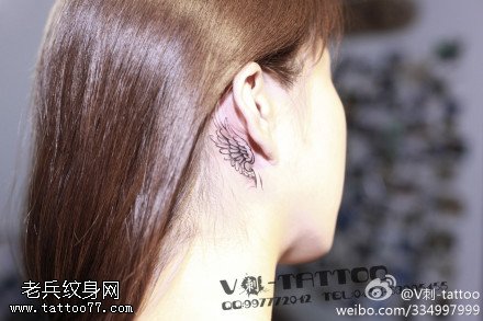 精致唯美翅膀纹身图案