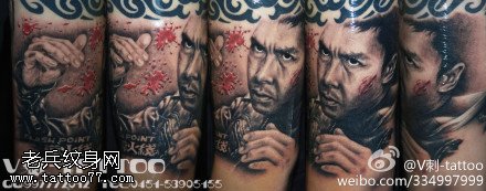 霸气甄子丹纹身图案