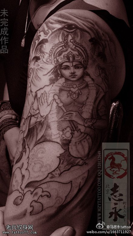 胳膊信仰谏诤湿婆纹身图案