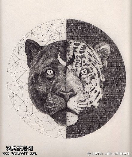 经典可爱老虎图腾纹身图案