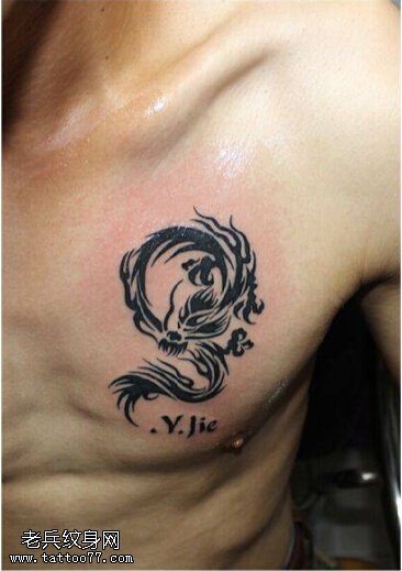 经典麒麟纹身图案