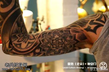 精致好看花臂纹身图案