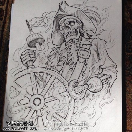 个性骷髅纹身图案