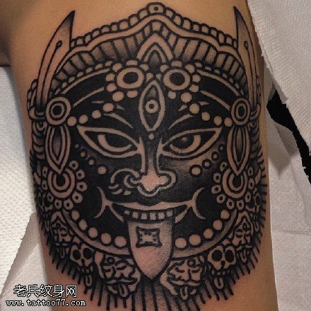 黑灰宗教图腾纹身图案