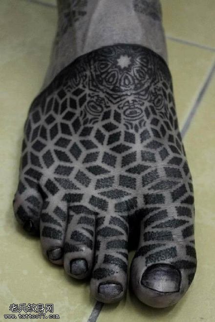 日本风梵花刺青纹身图案