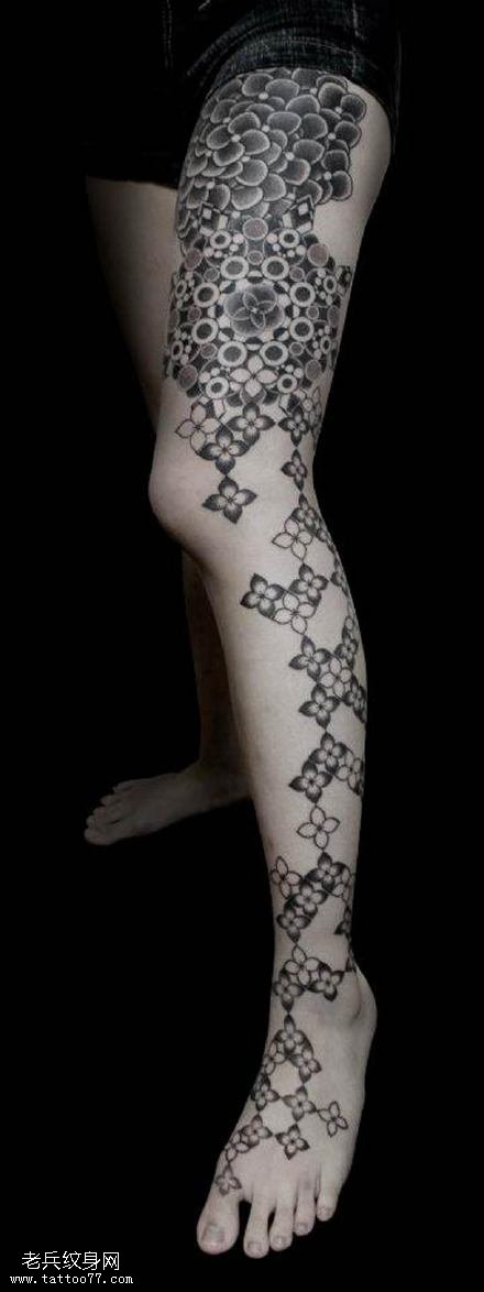 日本风樱花图腾纹身图案