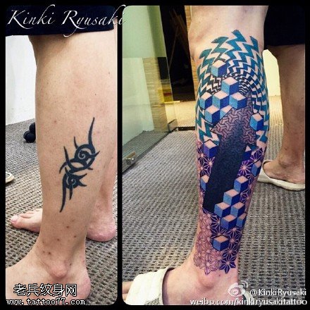 遮盖旧纹身立体三维图纹身图案