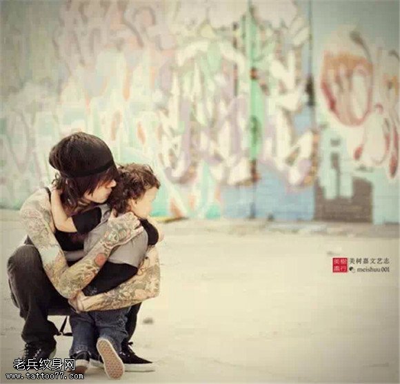 纹身爸爸也是爸爸