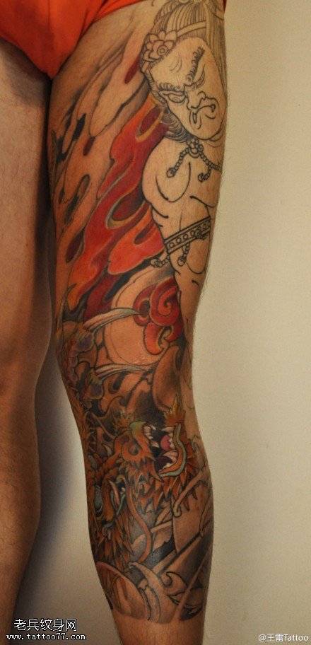 恐怖霸气怪物纹身图案