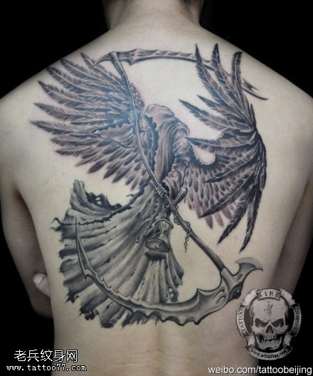 霸气酷帅死神纹身图案