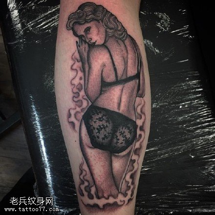 欧美性感女郎纹身图案