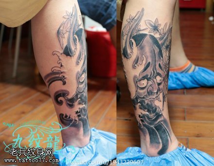 经典大气的般若纹身图案