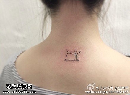 经典点刺喇叭纹身图案