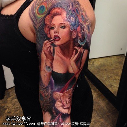 妖艳性感美女纹身图案