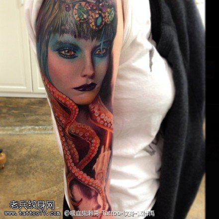妖艳性感美女纹身图案