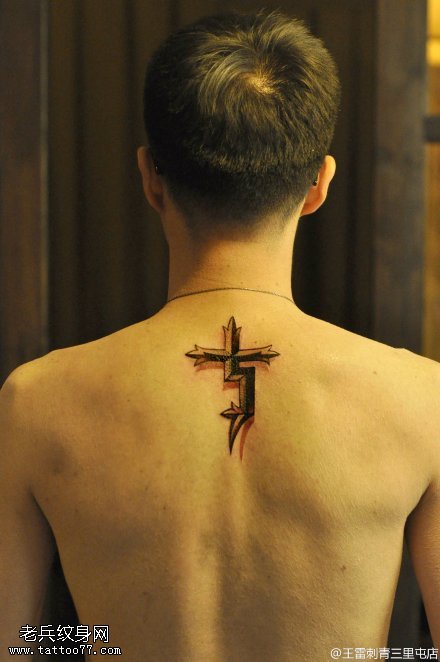 黑色炫酷十字架纹身图案缩略频道推荐图