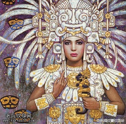 埃及美女令人惊艳纹身图案