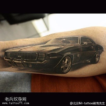 速度与激情车纹身图案
