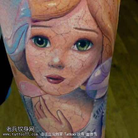 漂亮可爱豌豆纹身图案