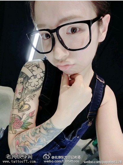 女生喜欢的欧美风纹身图案