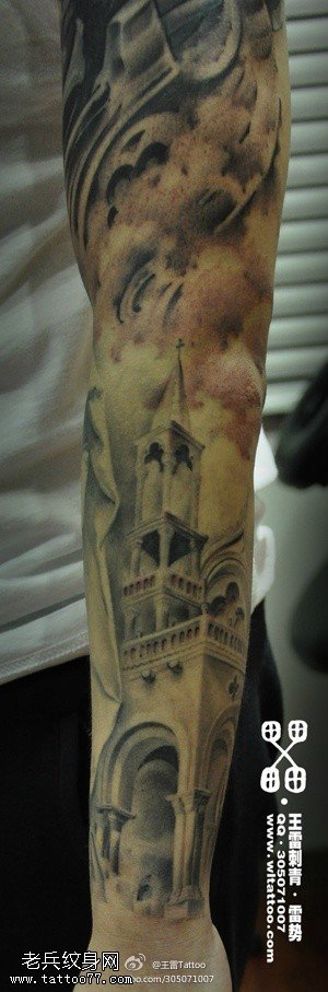 神圣教堂纹身图案