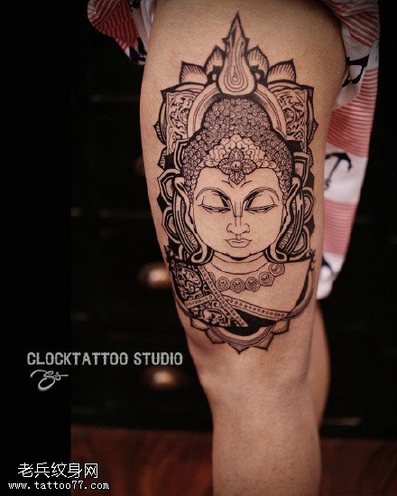 经典传统佛像纹身图案