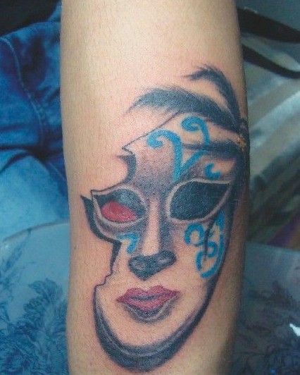 手臂个性美女图图片