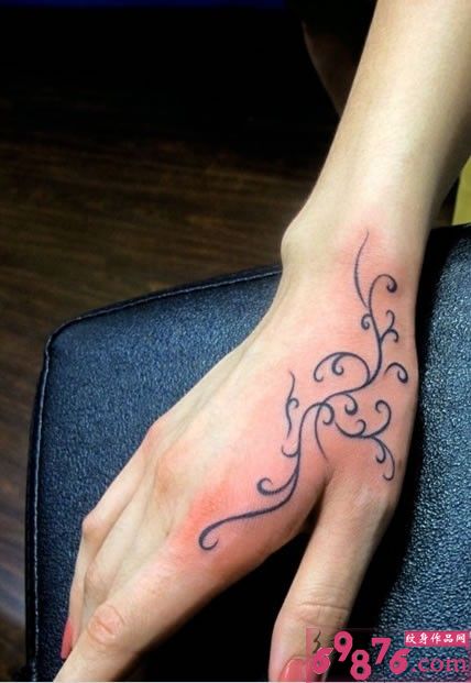 手背时尚设计纹身图图片