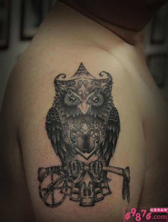 猫头鹰纹身图案图片