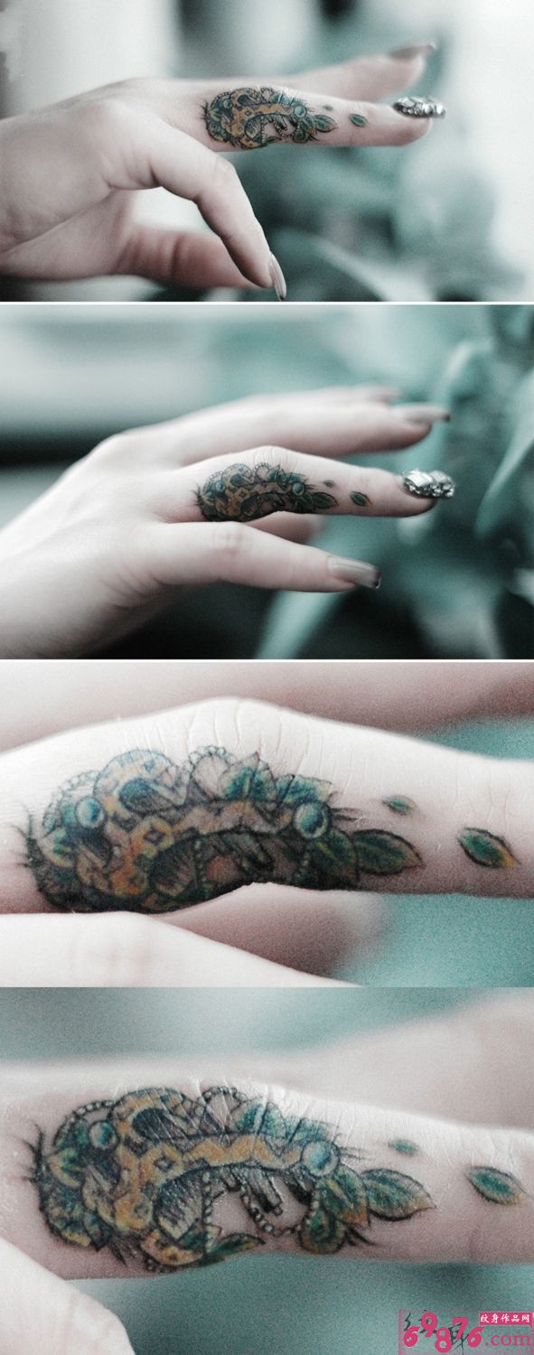 迷你纹身机手指创意纹身图片