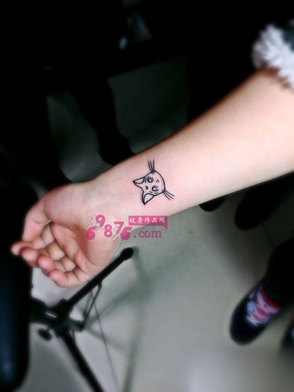 可爱小猫咪纹身图片