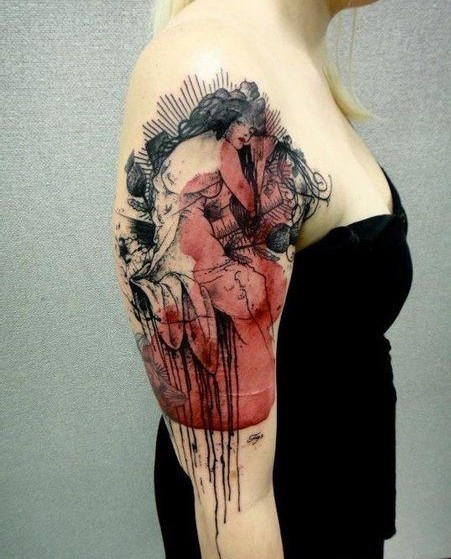 女人纹身图案之手臂图片