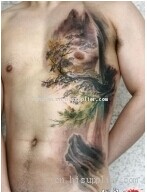 男生腰部好看山水画纹身图案图片缩略频道推荐图