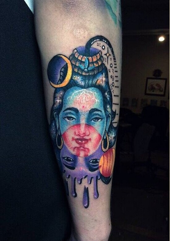 手臂个性头像纹身图案推荐图片