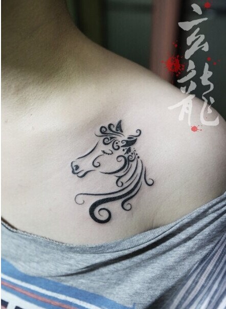 性感图腾小马纹身图案图片缩略频道推荐图