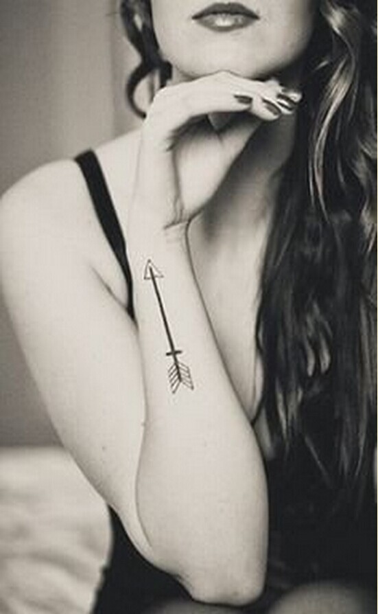 女性手臂箭头纹身图案图片缩略频道推荐图