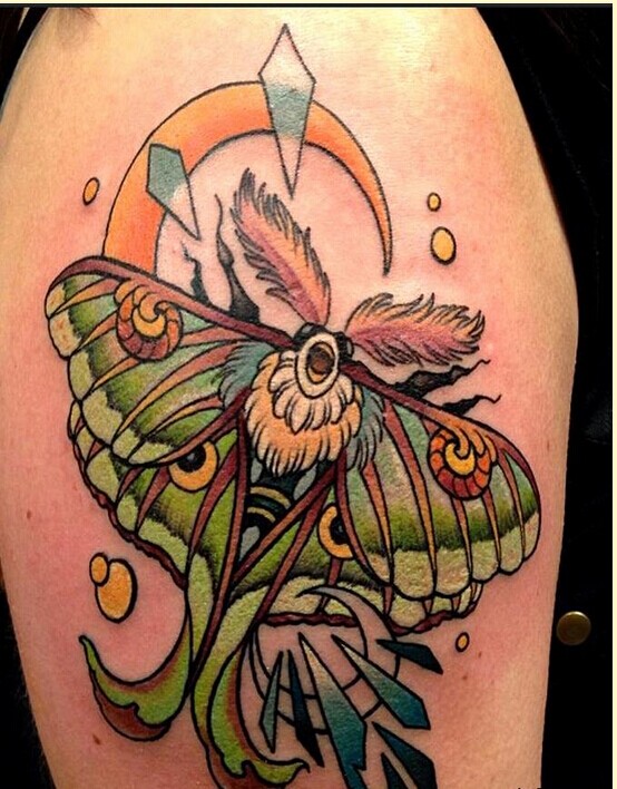 个性手臂漂亮风筝纹身图案图片