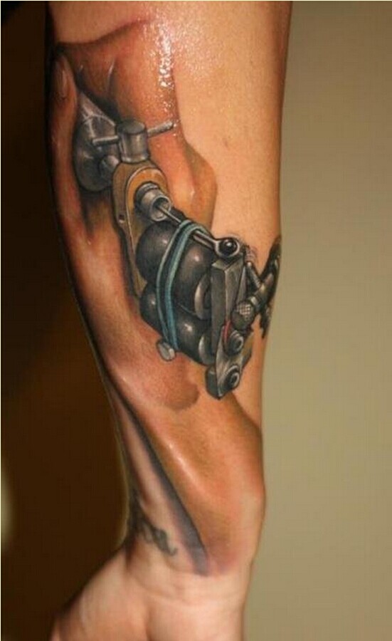 时尚手臂个性纹身机纹身图案图片