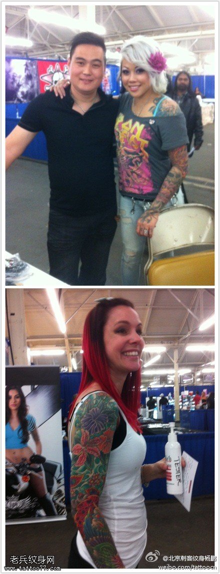 竞相开放万花纹身图案