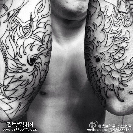 经典传统的刺青纹身图案