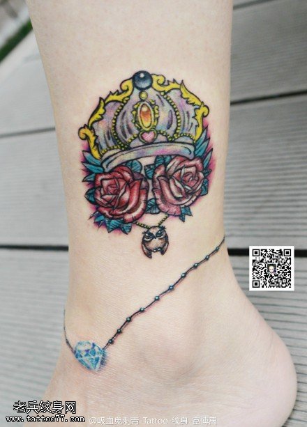 漂亮霸气王冠纹身图案