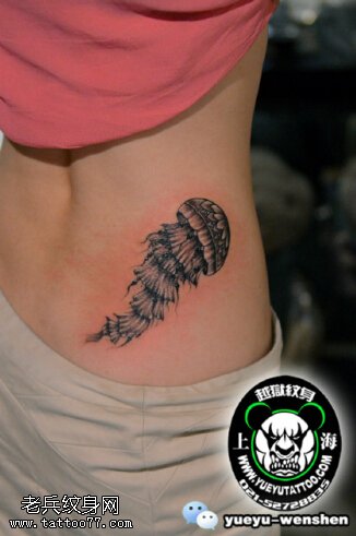 经典的水母刺青纹身图案