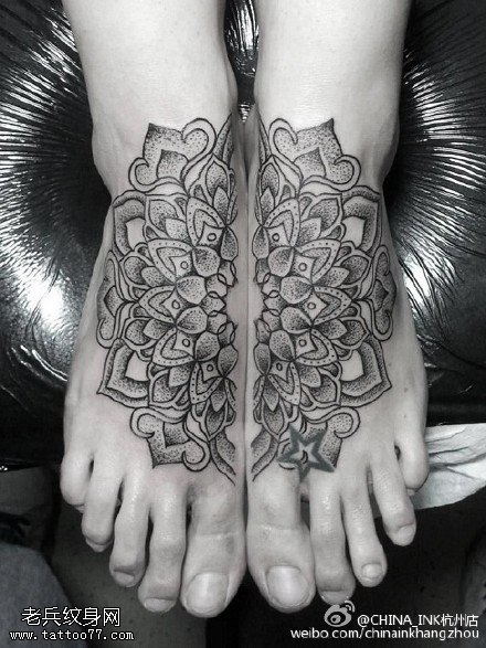 时尚精美梵花刺青纹身图案