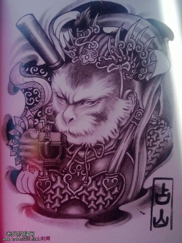 孙悟空纹身图案