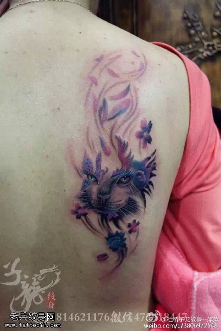 个性唯美的狐狸纹身图案