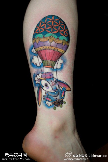 环球世界小兔子纹身图案