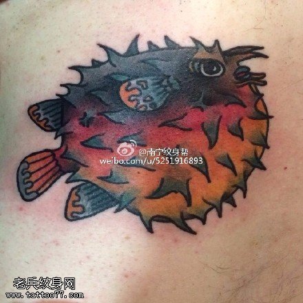 深海系列的鱼纹身图案