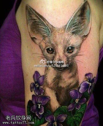 可爱萌哒哒的小狗狗纹身图案