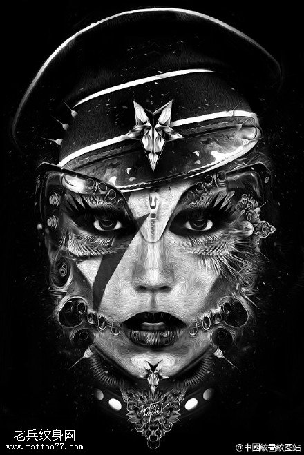 如此震撼的纹身图案