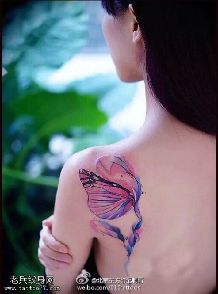 清新的小彩绘纹身案图案